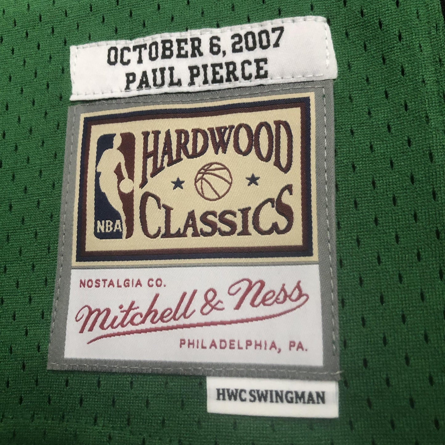 Regata Boston Celtics NBA 2007 Mitchell And Ness Hardwood Classics Masculina (Sob encomenda)