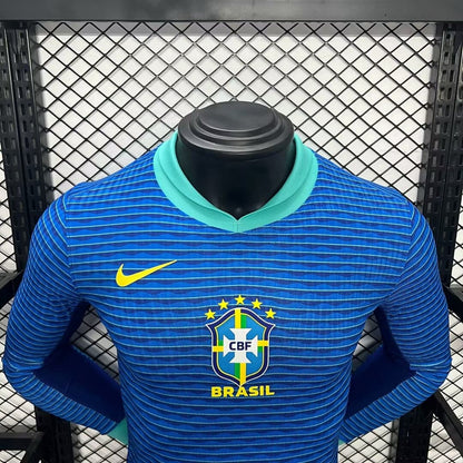 Camisa Brasil II 2024 Jogador Manga Longa (Sob encomenda)