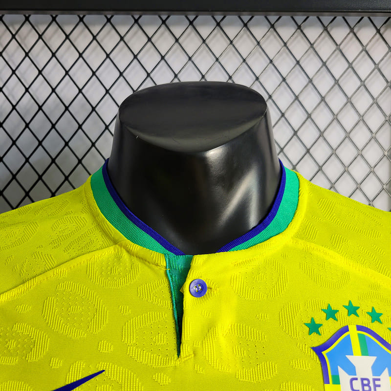 Camisa Brasil I 2022 Jogador (Sob encomenda)