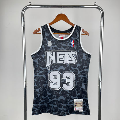 Regata Brooklyn Nets NBA 1993 Bape X Mitchell And Ness Hardwood Classics Masculina (Sob encomenda)