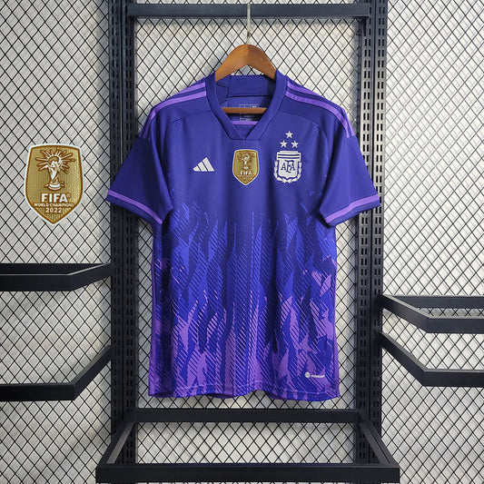 Camisa Argentina II 2022 Torcedor com Patch (Sob encomenda)