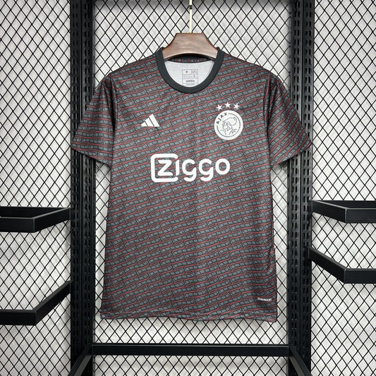 Camisa Ajax Pré-Jogo 24/25 Torcedor (Sob encomenda)