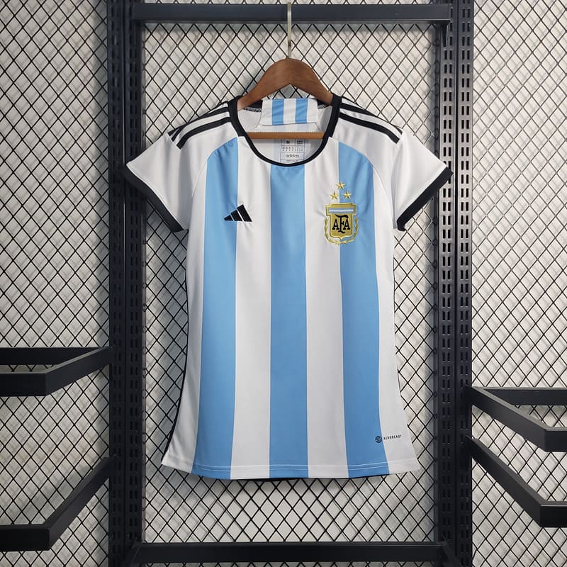 Camisa Argentina I 2022 Feminina (Sob encomenda)