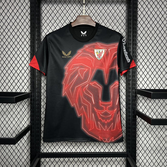 Camisa Athletic Bilbao Pré-Jogo 24/25 Torcedor (Sob encomenda)