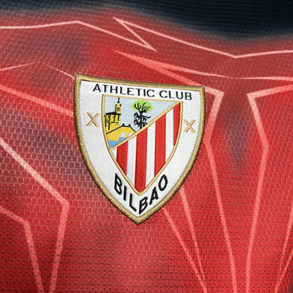 Camisa Athletic Bilbao Pré-Jogo 24/25 Torcedor (Sob encomenda)