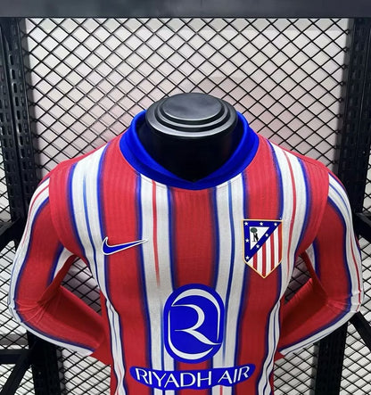 Camisa Atlético de Madrid I 24/25 Jogador Manga Longa (Sob encomenda)