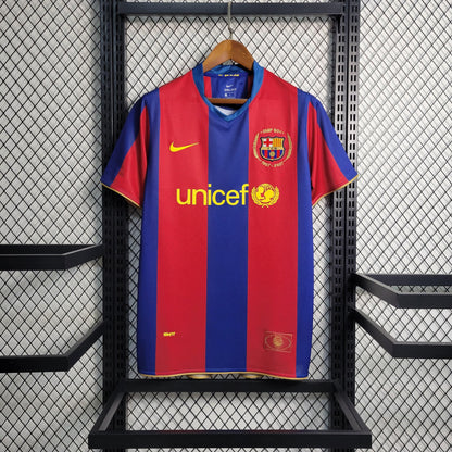 Camisa Barcelona I 07/08 Retrô (Sob encomenda)