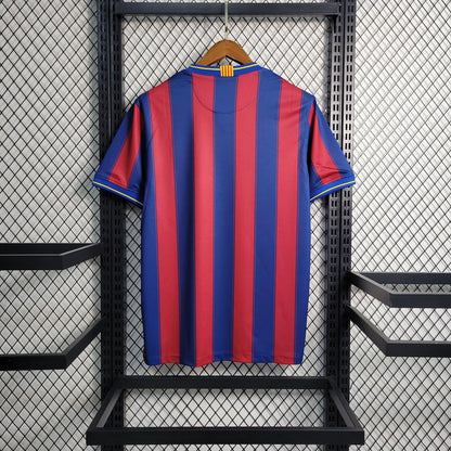 Camisa Barcelona I 09/10 Retrô (Sob encomenda)