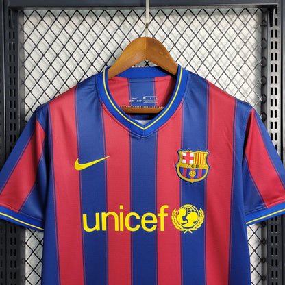 Camisa Barcelona I 09/10 Retrô (Sob encomenda)