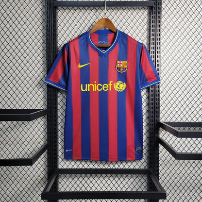 Camisa Barcelona I 09/10 Retrô (Sob encomenda)