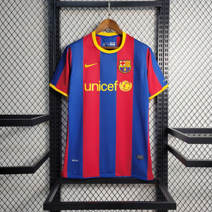 Camisa Barcelona I 10/11 Retrô (Sob encomenda)