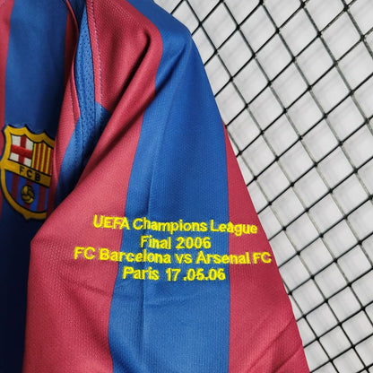 Camisa Barcelona I 05/06 Retrô (Sob encomenda)