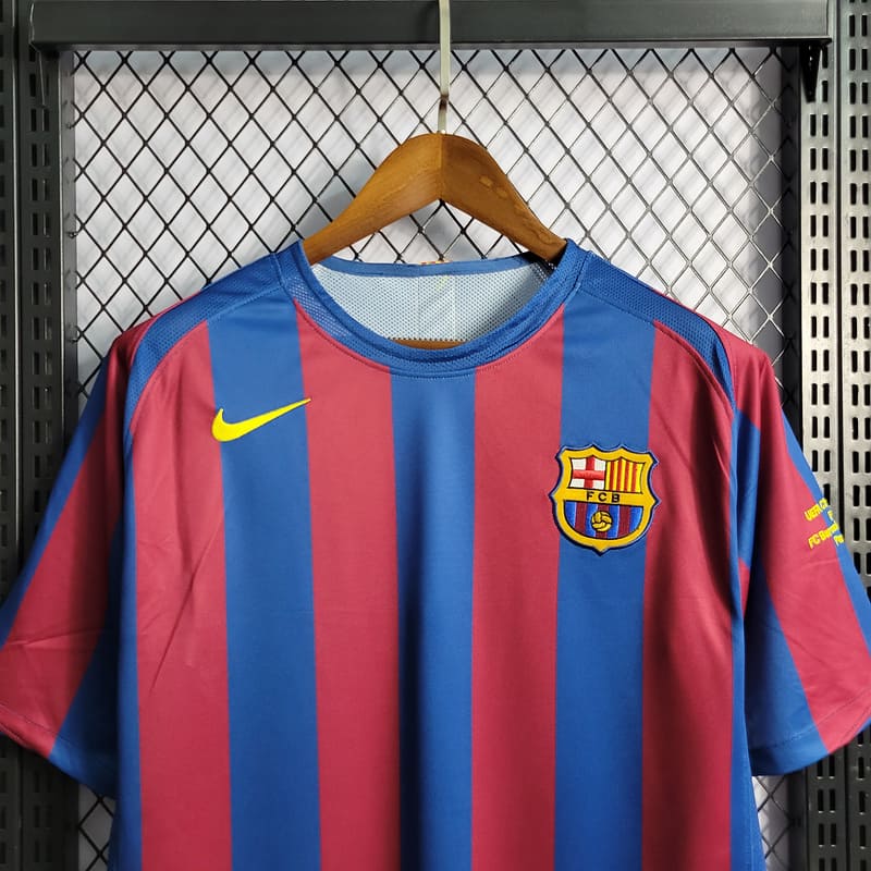 Camisa Barcelona I 05/06 Retrô (Sob encomenda)