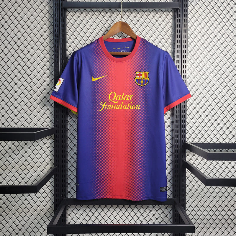 Camisa Barcelona I 12/13 Retrô (Sob encomenda)