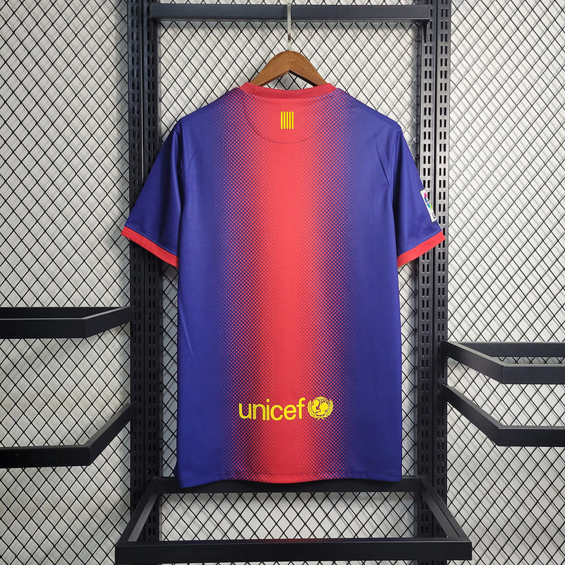 Camisa Barcelona I 12/13 Retrô (Sob encomenda)