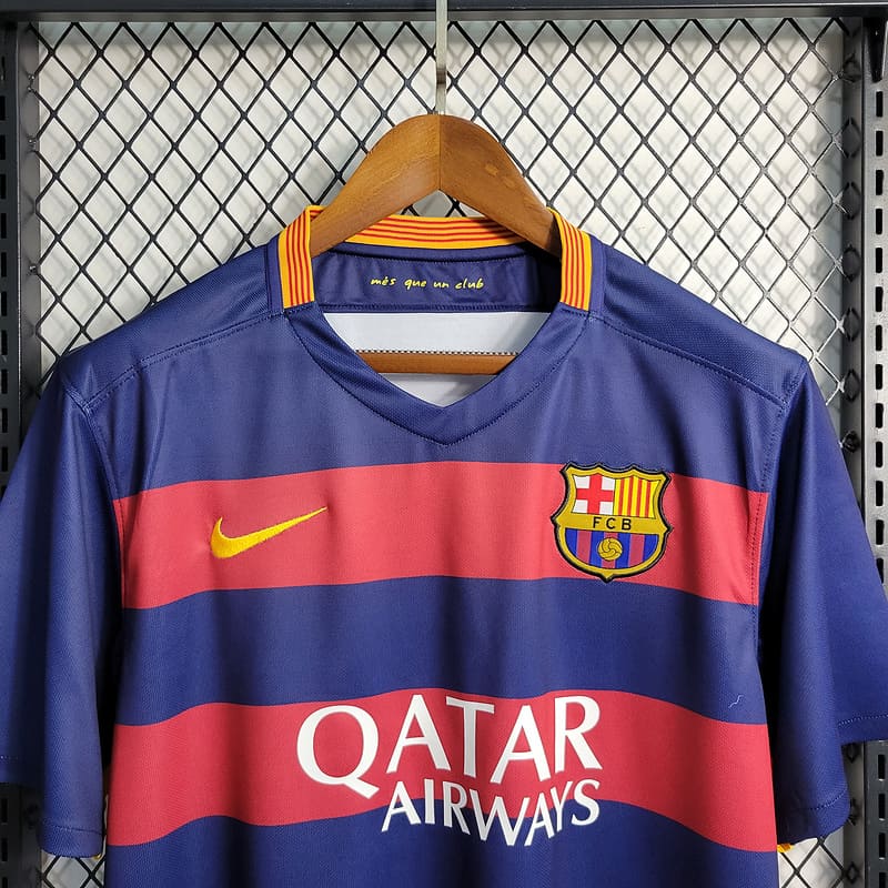 Camisa Barcelona I 15/16 Retrô (Sob encomenda)