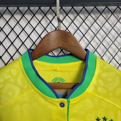 Camisa Brasil I 2022 Feminina (Sob encomenda)