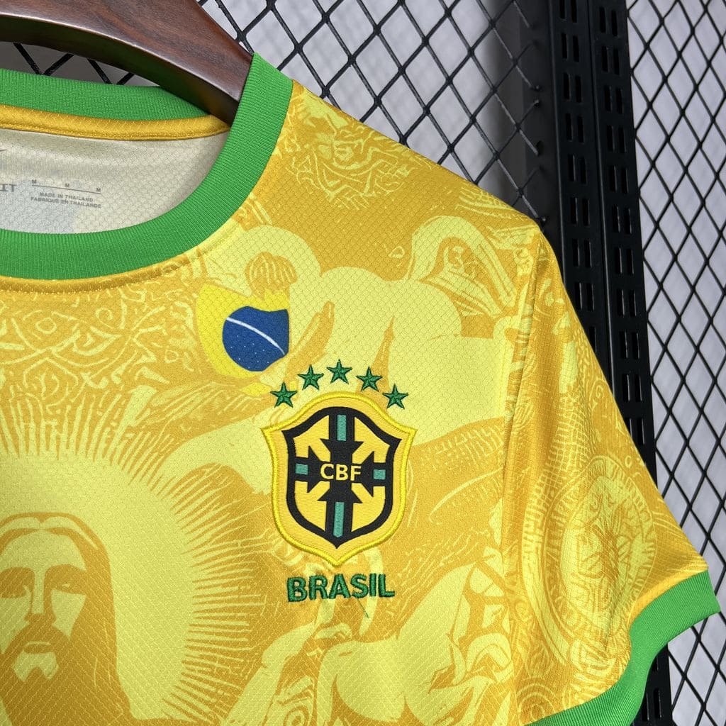 Camisa Brasil 'Especial Cristo Redentor' 2024 Torcedor (Sob encomenda)