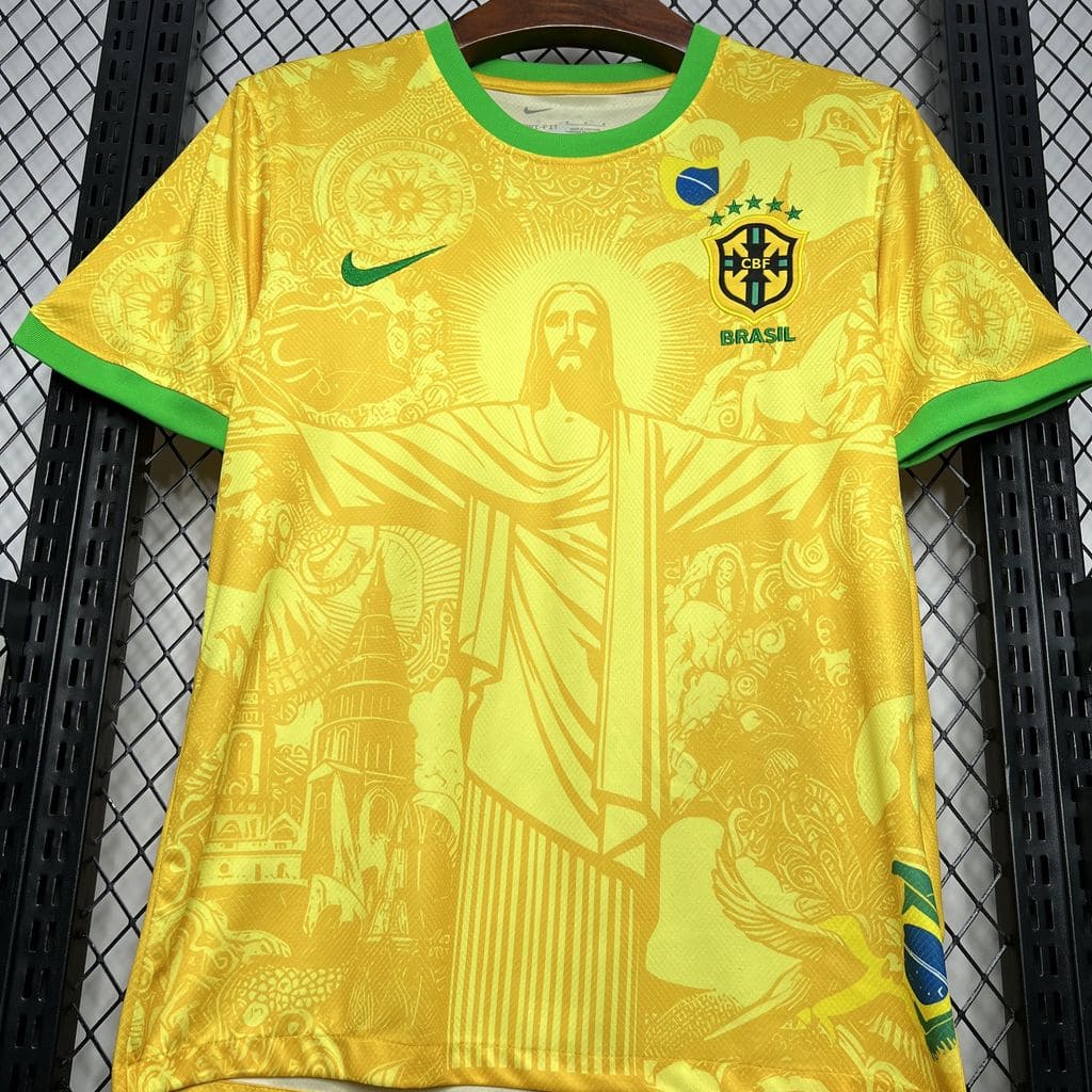 Camisa Brasil 'Especial Cristo Redentor' 2024 Torcedor (Sob encomenda)