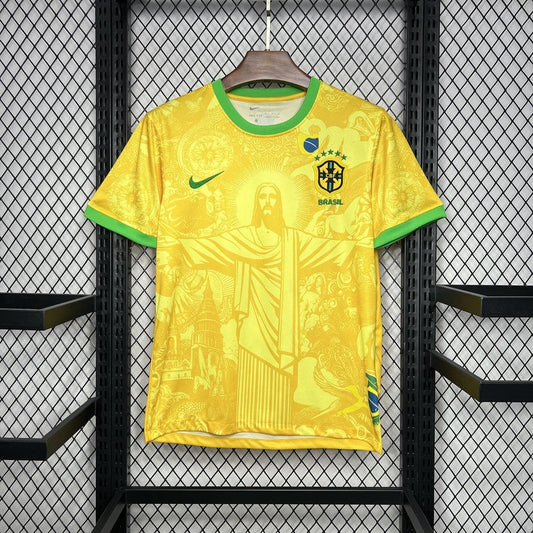 Camisa Brasil 'Especial Cristo Redentor' 2024 Torcedor (Sob encomenda)