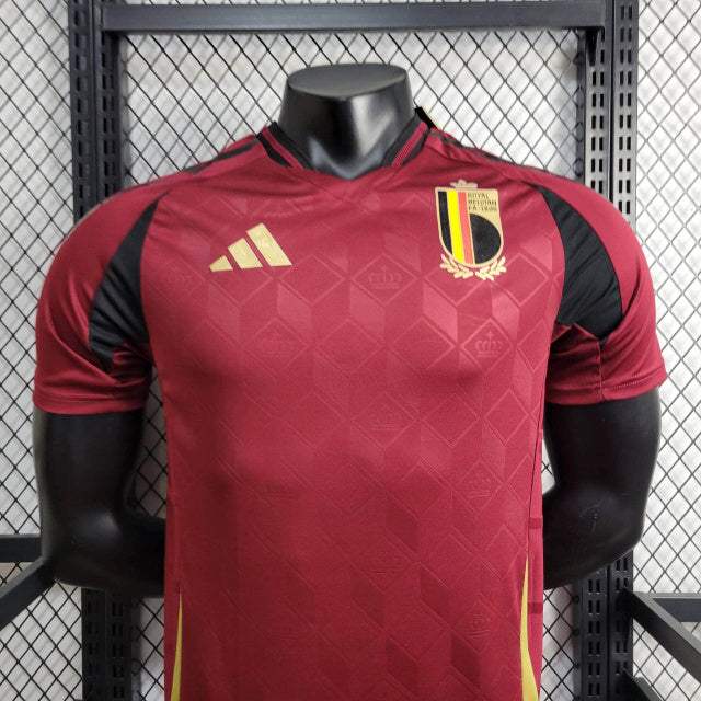 Camisa Bélgica I 2024 Jogador (Sob encomenda)