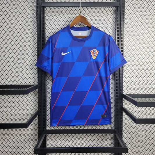 Camisa Croácia II 2024 Torcedor (Sob encomenda)