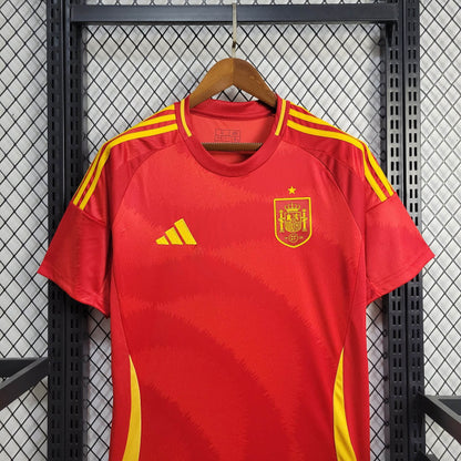 Camisa Espanha I 2024 Torcedor (Sob encomenda)