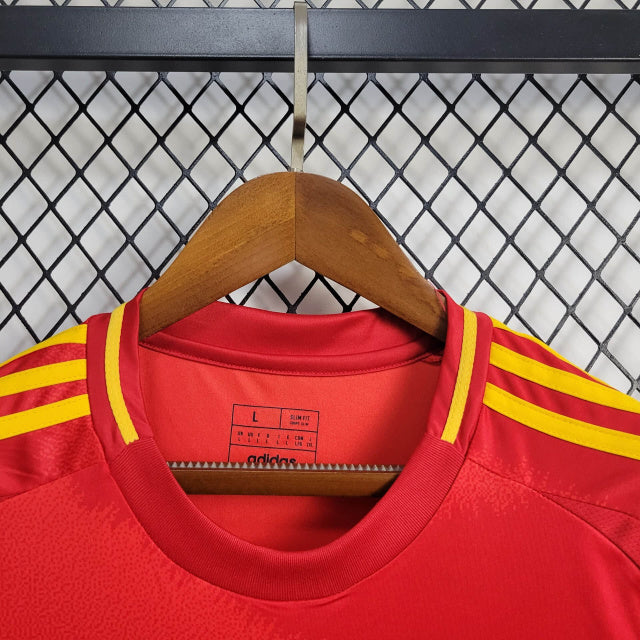 Camisa Espanha I 2024 Torcedor (Sob encomenda)