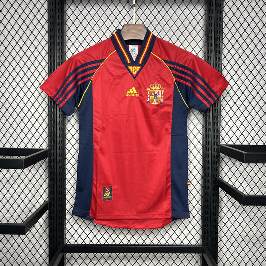 Camisa Espanha I 1998 Retrô (Sob encomenda)