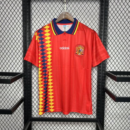 Camisa Espanha I 1994 Retrô (Sob encomenda)