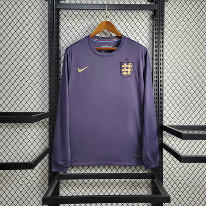 Camisa Inglaterra II 2024 Torcedor Manga Longa (Sob encomenda)