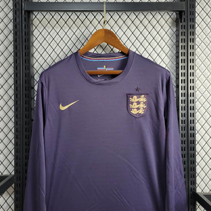 Camisa Inglaterra II 2024 Torcedor Manga Longa (Sob encomenda)