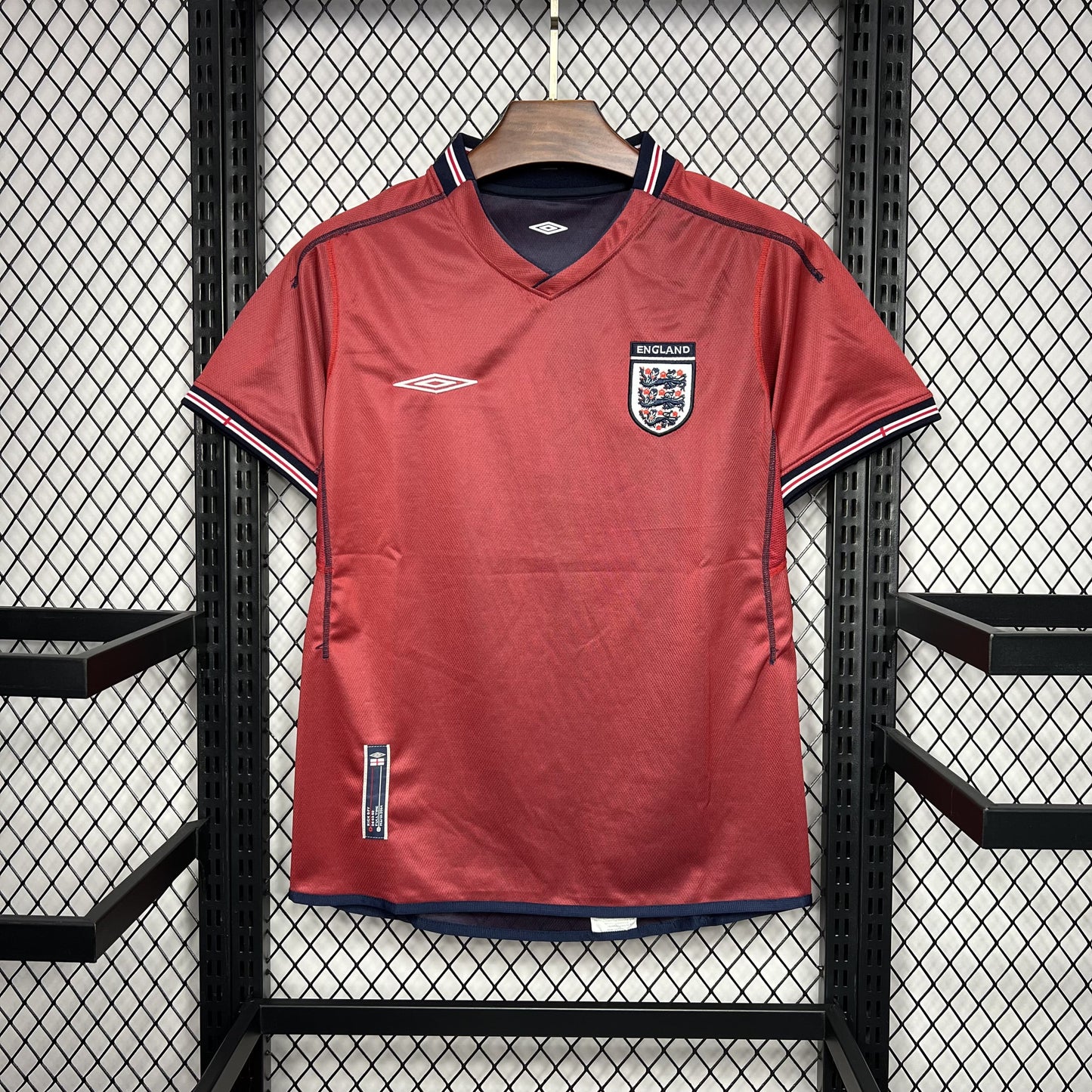 Camisa Inglaterra I 2002 Retrô (Sob encomenda)