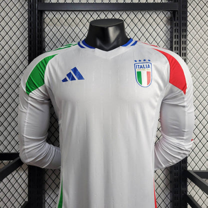 Camisa Itália II 2024 Jogador Manga Longa (Sob encomenda)