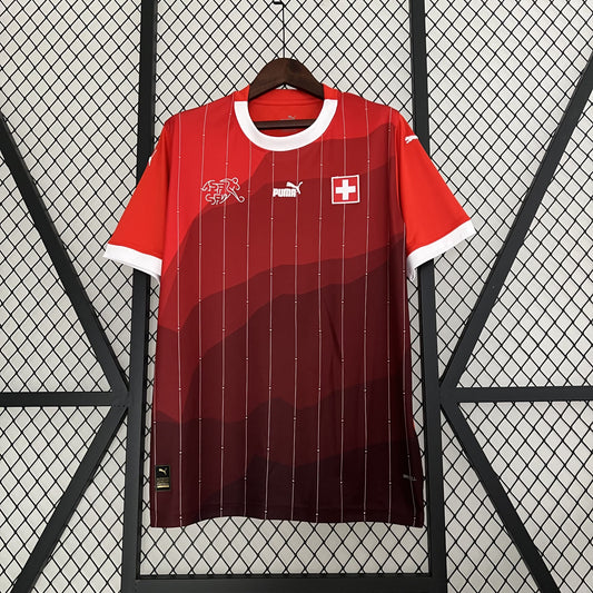 Camisa Suiça I 2023 Torcedor (Sob encomenda)