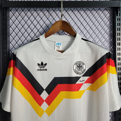 Camisa Alemanha I 1990 Retrô (Sob encomenda)