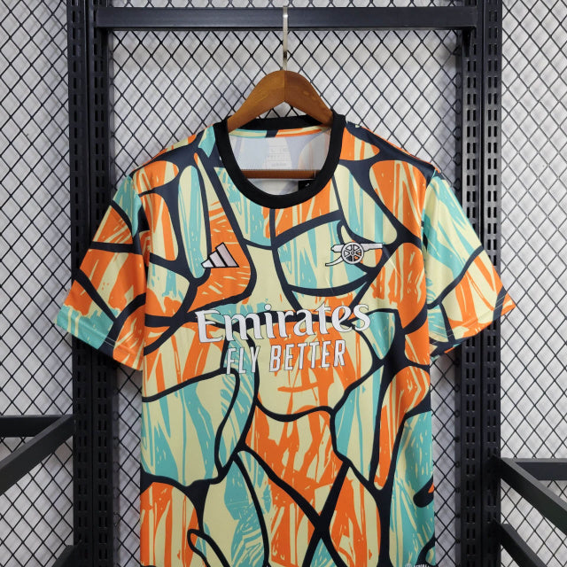 Camisa Arsenal Pré-Jogo 24/25 Torcedor (Sob encomenda)