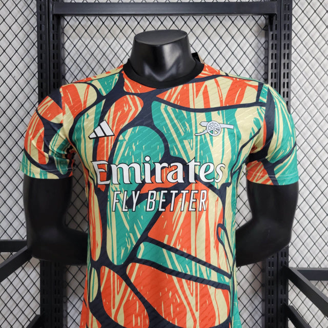 Camisa Arsenal Pré-Jogo 24/25 Jogador (Sob encomenda)