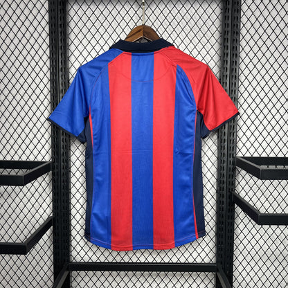 Camisa Barcelona I 01/02 Retrô (Sob encomenda)