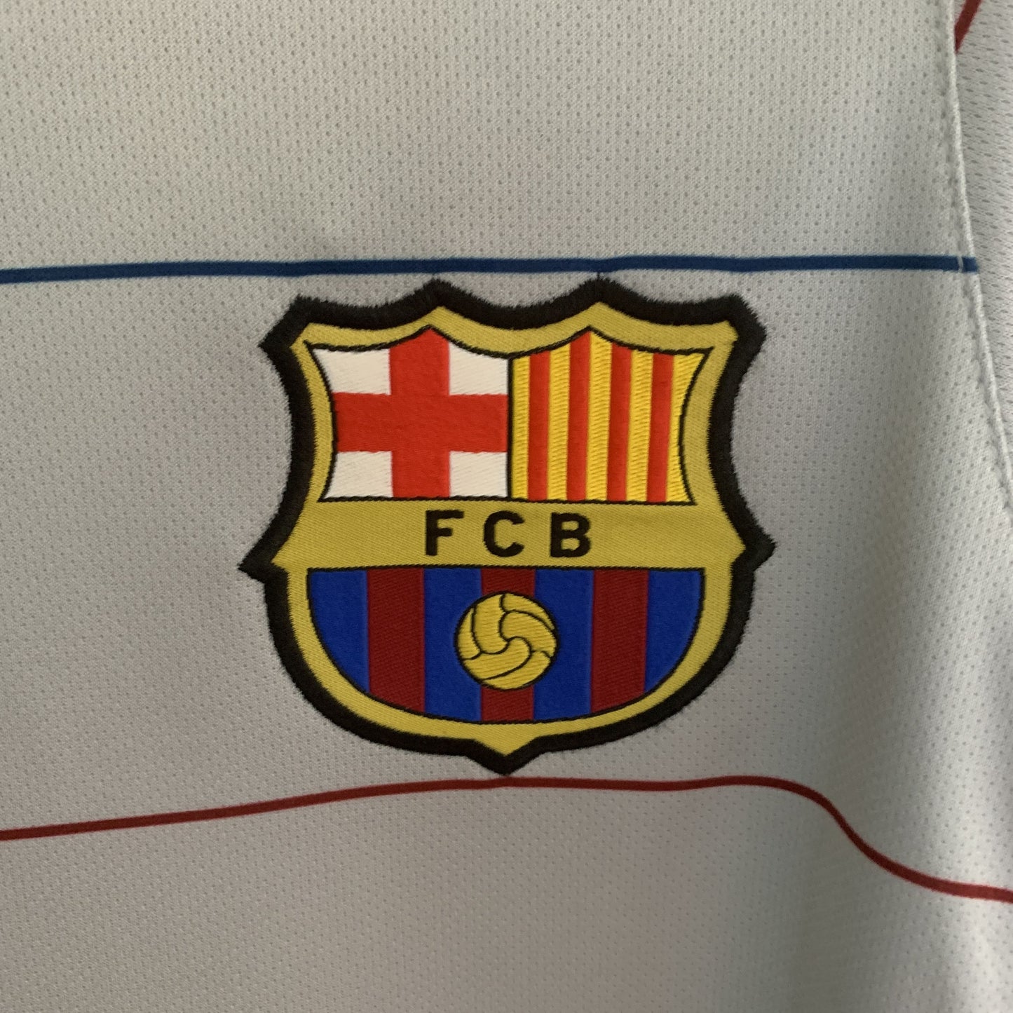 Camisa Barcelona II 03/04 Retrô (Sob encomenda)