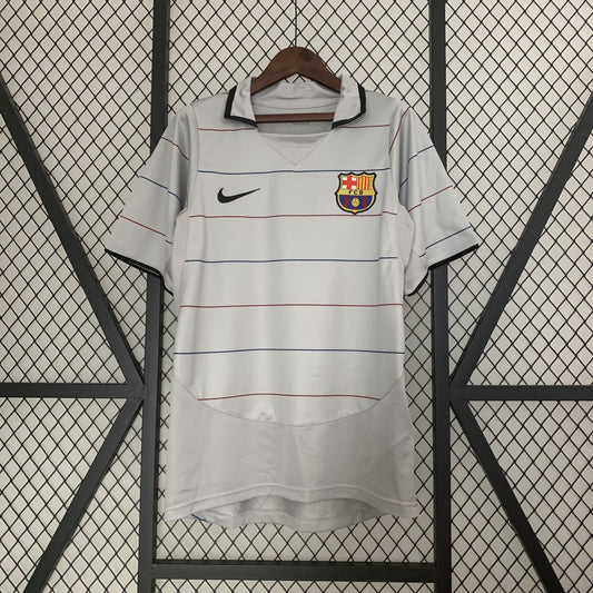 Camisa Barcelona II 03/04 Retrô (Sob encomenda)