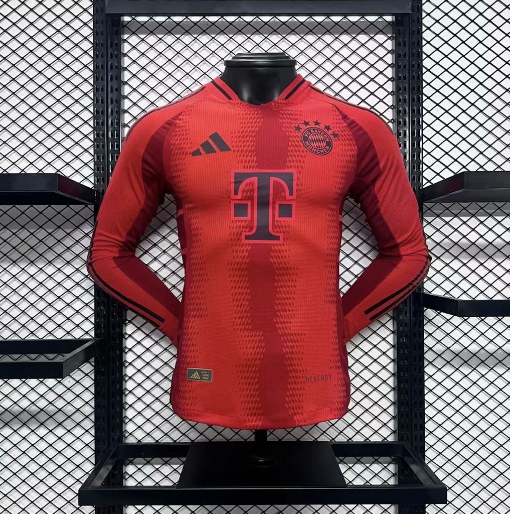 Camisa Bayern de Munique I 24/25 Jogador Manga Longa (Sob encomenda)