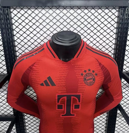 Camisa Bayern de Munique I 24/25 Jogador Manga Longa (Sob encomenda)