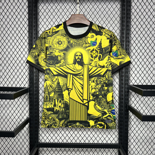 Camisa Brasil 'Especial Cristo Redentor' 2024 Torcedor (Sob encomenda)