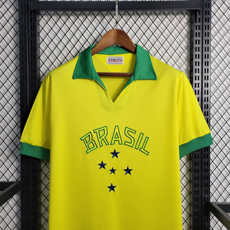 Camisa Brasil I 1958 Retrô (Sob encomenda)