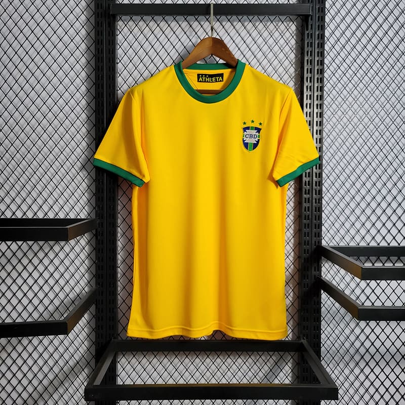 Camisa Brasil I 1972 Retrô (Sob encomenda)