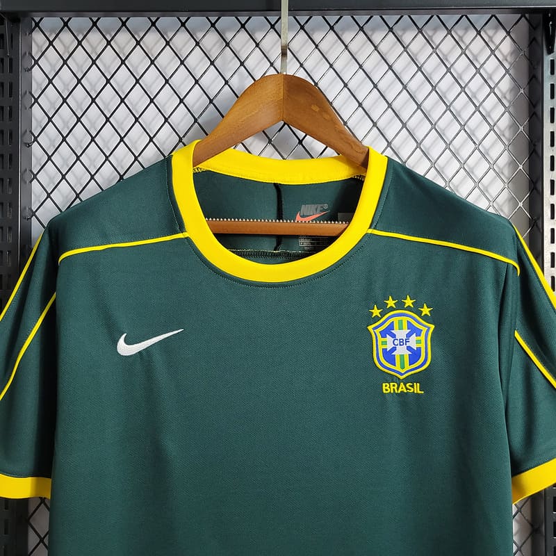 Camisa Brasil Goleiro 1998 Retrô (Sob encomenda)