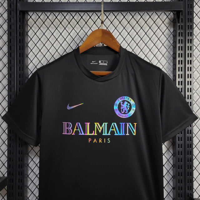 Camisa Chelsea 'Balmain' 23/24 Torcedor (Sob encomenda)