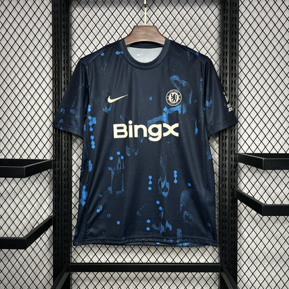 Camisa Chelsea Pré-Jogo 24/25 Torcedor (Sob encomenda)