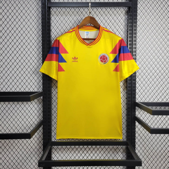 Camisa Colômbia I 1990 Retrô (Sob encomenda)